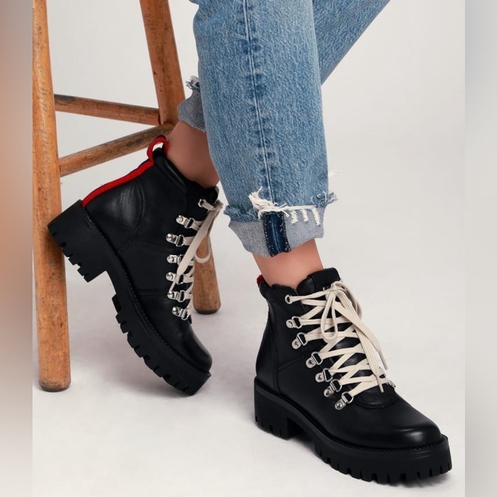 Steve Madden BAM black chunky combat boots size 7.5